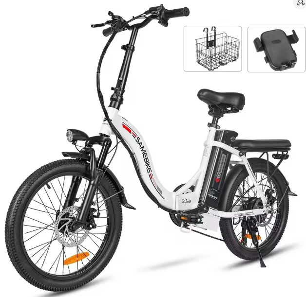 DAS SAM-E-BIKE  handlich und leicht Reifen halbfett 20 x 2,15 starker Motor 450 W  mit Daumenregler