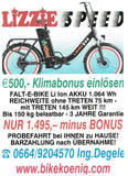 E-Faltrad LIZZIE Speed V56 20 x 3.0 SUPER  bis 120 km 1064 Wh Klima Aktiv - förderungsfähig Faltmaße: 93x72x38 cm