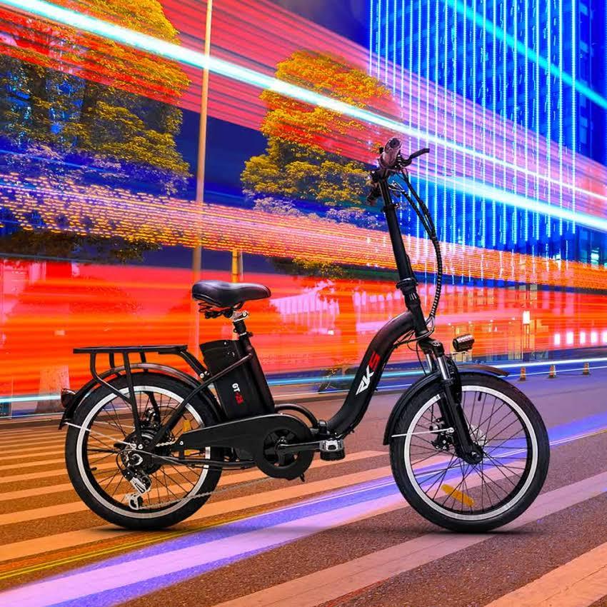 FALT-Bike LIZZIE GT SAM -E-BIKE wei oder schwarz mit DAUMENGAS bis 25km/h  ohne TRETEN !